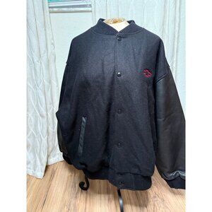 Vtg MV Sports Chevrolet Varsity Bomber Jacket XL Wool Leather Sleeves Retro USA